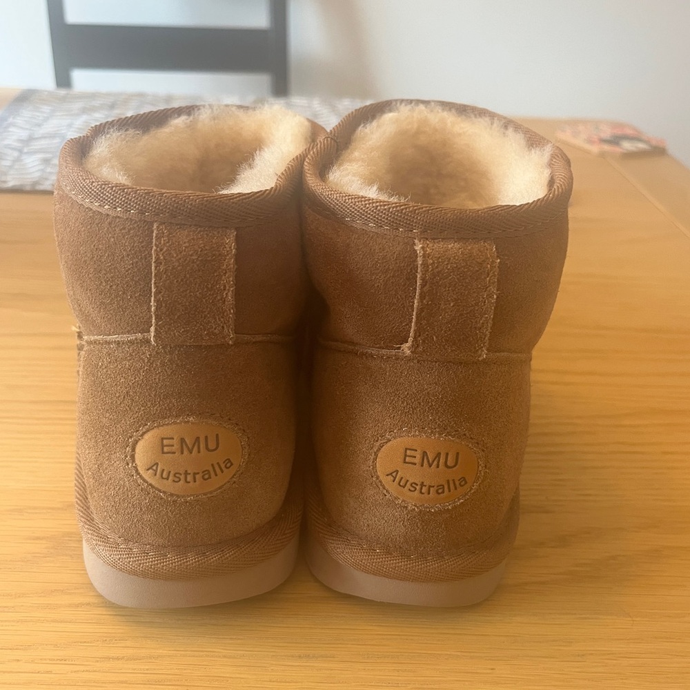Emu Australia Stinger Micro Women's Shearling Lined Ankle Boots - Chestnut 7 - Picture 5 of 7